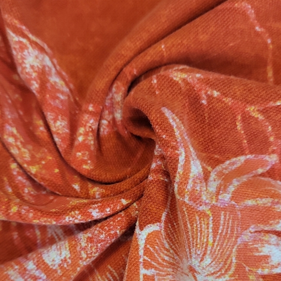 Saddlebred Orange and White Hawaiian Polo Shirt - Picture 12 of 13